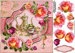 8x8 Afternoon Tea with Roses