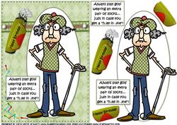 Gus and His Golfing Socks Quick Card