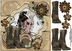 8x8 Steampunk Lady