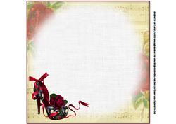 8x8 Love Shoes Guns and Roses Insert