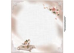 8x8 the Luxury Wedding Shoe Insert Plate