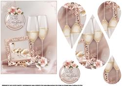 A Toast to the Newlyweds Teardrop Pyramid