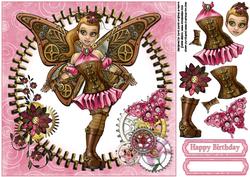 8x8 Ickle Steampunk Fairy Pink