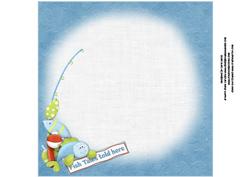 8x8 Fish Tales Told Here Mini Kit Insert Plate