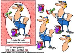 Time to Paint the Town Red Birthday