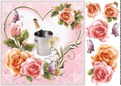 8x8 Shimmering Roses Anniversary
