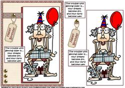 Gus the Trouble with Getting Older Quick Card