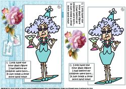 Stella and Her Hour Glass Figure Quick Card