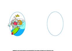 Cartoon Surfer Keep Calm and Surf on Insert