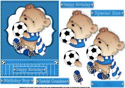 Ted's Kicking It for His Birthday Blue