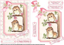 Sending Owl My Love Quick Card