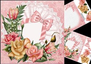 8x8 Tulips and Roses on Ruffle Mat Mini Kit