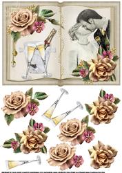 Open Book Anniversary Topper