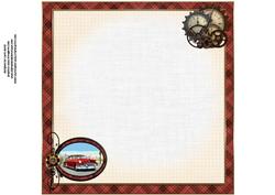 8x8 1950's Vintage Card for the Men Insert