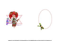 Rock Star Girl Birthday Insert