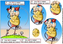 Gordon the Golfer 40th, 50th, or 60th Pyramid