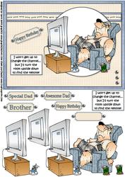 Dad Loves the Remote Control