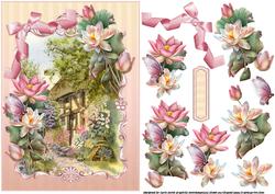 Country Cottage with Lotus Blossom