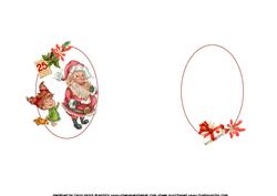 Hello Santa Merry Christmas Four Languages Insert