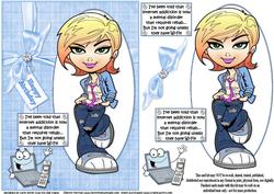 Teen Diva Has Internet Addiction Quick Card