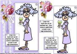 Stella and Her Marbles Quick Card