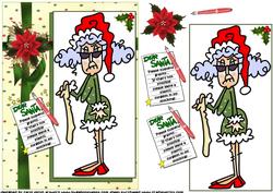 Stella Writes to Santa Quick Card