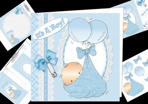 8x8 New Baby Boy Mini Kit