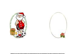 Santa Loves Football and a Pint Insert
