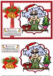 Stella Santa's Been Watching Quick Card