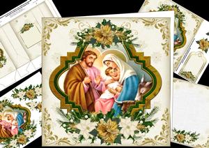 8x8 Vintage Nativity Mini Kit