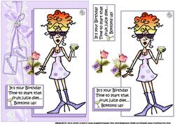 J.j and Her Birthday Diet Quick Card