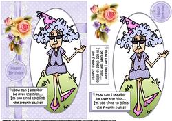 Stella Can't Be Over the Hill Quick Card
