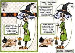 Stella Wicked Witch of the West Quick Card
