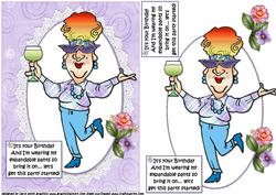 Edna and Her Expandable Pants Quick Card