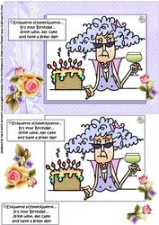 Stella Has Birthday Etiquette Quick Card
