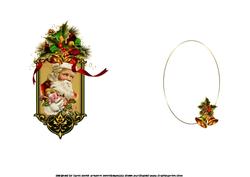 Ho Ho Ho Vintage Santa Insert