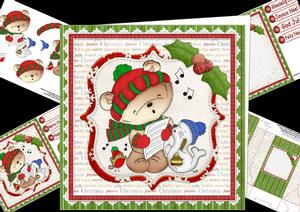 8x8 Ted Sings for Christmas Mini Kit