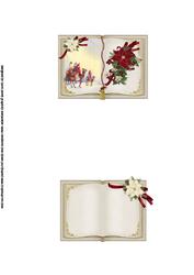 Open Book Christmas Topper Three Wise Men Cream Insert