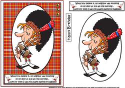 Birthday Bagpiper Pyramid