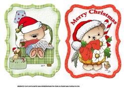 Two Shaped Christmas Toppers