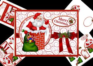 Ho-ho-ho Santa in the Chimney Mini Kit