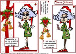 Stella is Broke for Christmas Quick Card