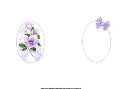 Flowers Bows and Butterflies (lavender) Insert