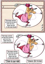 Birthday Advice for the Golfer Quick Card
