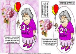 Ethel is Young at Heart Quick Card