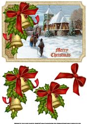 Vintage Christmas 2 Shaped Topper