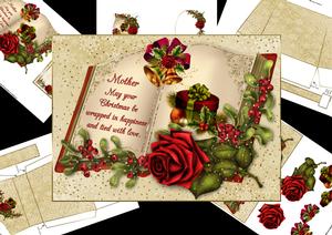 An Open Book Christmas Gift for Mother Mini Kit