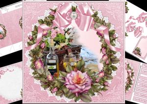 8x8 Wine and Roses Mini Kit