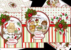 Owl Christmas Choice of Toppers Mini Kit