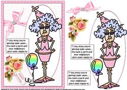 Stella Had a Quiet Party Quick Card